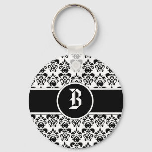 Porte-clés Damas noir