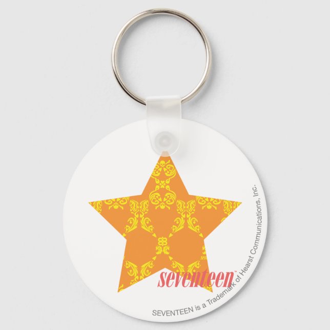 Porte-clés Damas Orange-Jaune 3 (Recto)