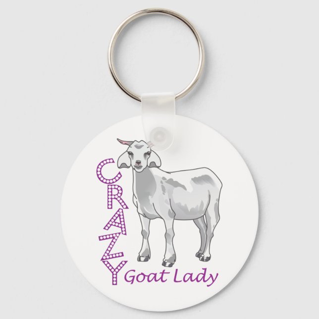PORTE-CLÉS DAME DE CHÈVRE CRAZY (Recto)