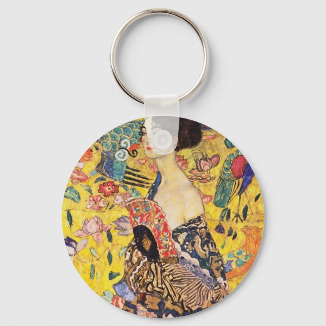 Porte-clés Dame Gustav Klimt Avec Ventilateur (Recto)
