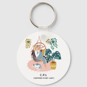 Porte-clés Dame Plante certifiée