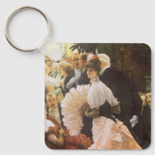 Porte-clés Dame politique par James Tissot, Victorien Vintage