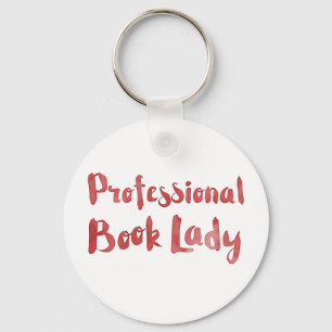 Porte-clés dame professionnelle de livre