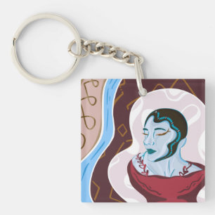Porte-clés Dame serpent de Medusa - demi-dame demi-serpent
