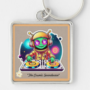 Porte-clés "Dancefloor Aliens Unite"