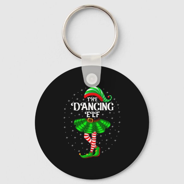 Porte-clés Dancing Elf Christmas Family Matching Women Girls  (Recto)