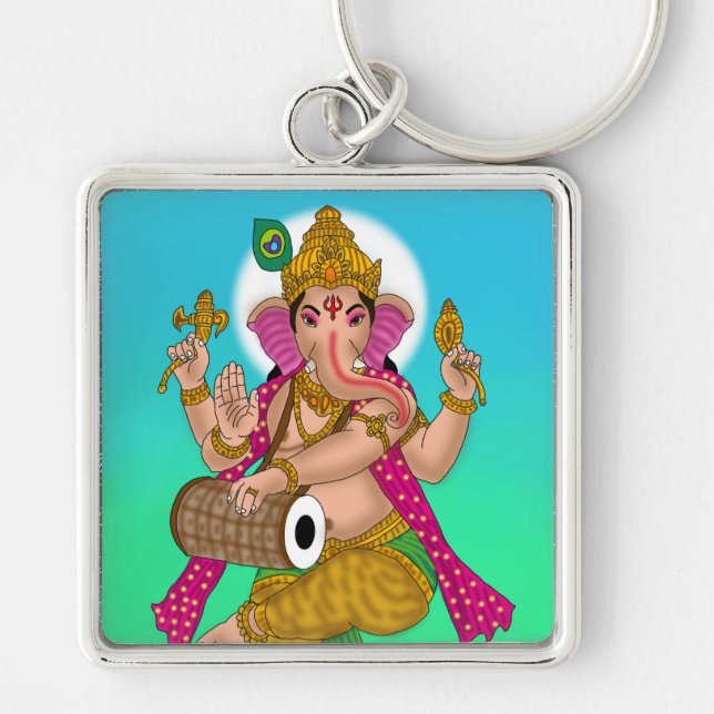 Porte-clés Dancing Ganesha Keychain (Devant)