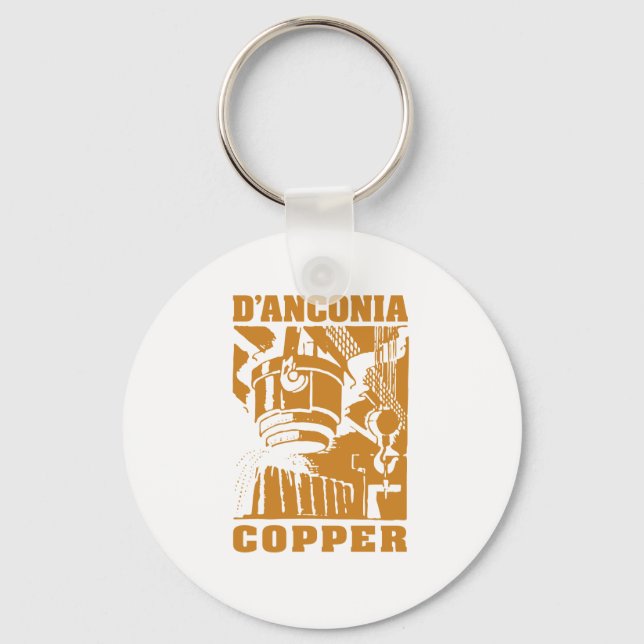 Porte-clés d'Anconia Copper / Logo en cuivre (Recto)