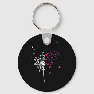 Porte-clés Dandelion Pink Ribbon Cool Sensibilisation au canc