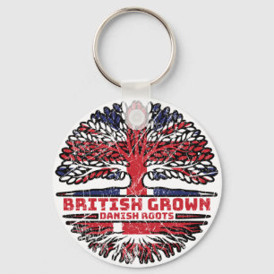 Porte-clés Danish Denmark Uk United Kingdom British Tree