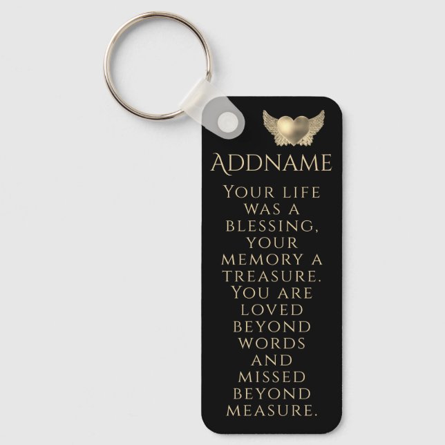 Porte-clés Dans la mémoire aimante (Recto)