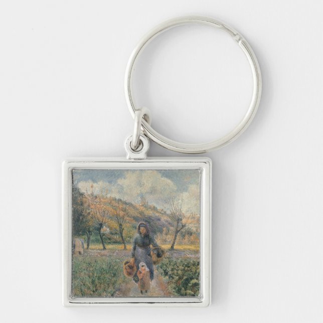 Porte-clés Dans le jardin (Devant)