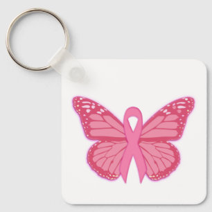 Porte-clés Dans Le Papillon Rose