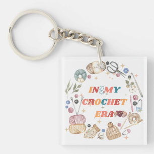 Porte-clés Dans Ma chemise Crochet Era, Don de maman d'artisa
