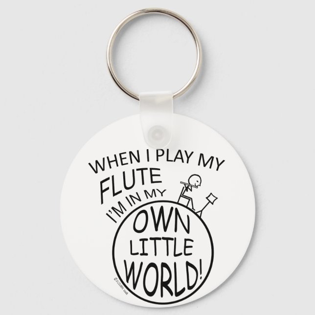 Porte-clés Dans Mon Petit Monde Flute (Recto)