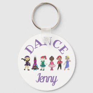 Porte-clés DANSE Ballet Tap Jazz Personnalisé Ballerina Cadea