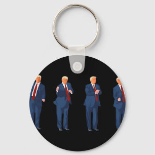 Porte-clés Danse de Trump 4 juillet Trump 2025