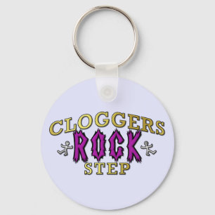 Porte-clés Danse obstruante d'étape de roche de Cloggers