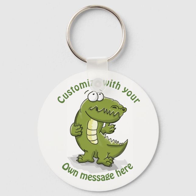 Porte-clés Danser sur mesure Crocodile Cartoon (Recto)