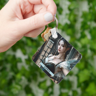 Porte-clés Danseur de ballet dans un TuTu Vert et des ailes d