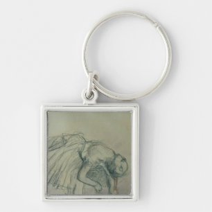 Porte-clés Danseur d'Edgar Degas fixant sa pantoufle,