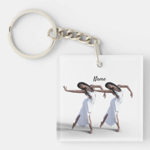 Porte-clés Danseuse blanche Thunder_Cove
