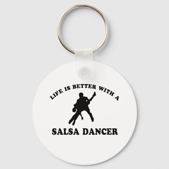 Porte-clés Danseuse de salsa (Recto)