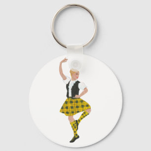 Porte-clés Danseuse des Highlands écossais MacLeod Tartan