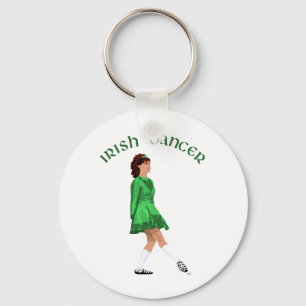 Porte-clés Danseuse Irlandaise en Chaussures Souples en Vert