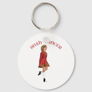 Porte-clés Danseuse irlandaise en rouge