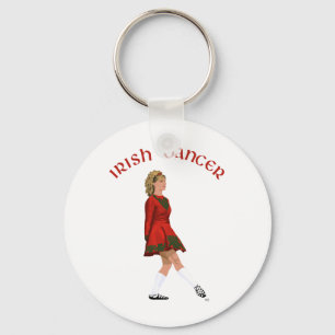 Porte-clés Danseuse Irlandaise en Soft Shoe en Rouge