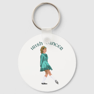 Porte-clés Danseuse Irlandaise en Soft Shoe Turquoise