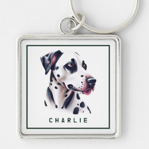 Porte-clés Dapper Dalmation Pup Personnalisé