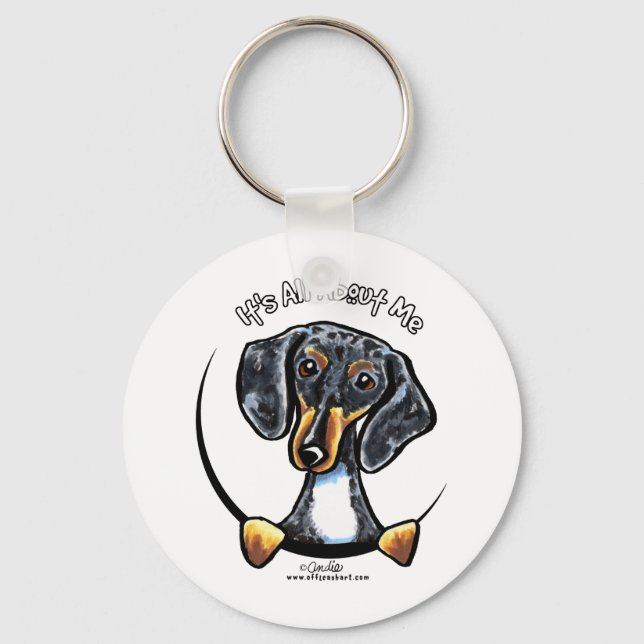 Porte-clés Dapple Dachshund C'Est Tout Pour Moi (Recto)