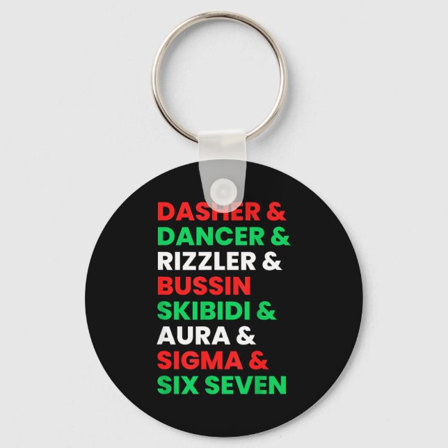 Porte-clés Dasher Dancer Prancer &amp; Rizzler 67 Funny Kids  (Recto)
