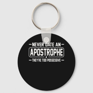 Porte-clés Date Apostrophe Étudiant enseignant de langue ang