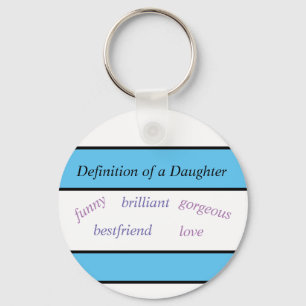 Porte-clés Daughter Love Button Keychain
