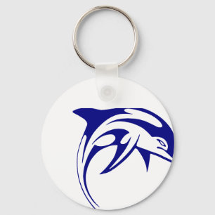 Porte-clés Dauphin bleu