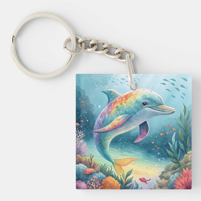 Porte-clés Dauphin sous-marin (Devant)