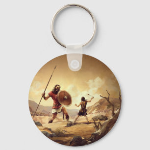 Porte-clés David et Goliath