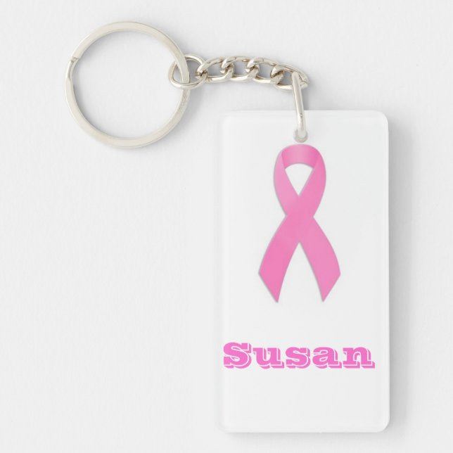Porte-clés d'Awarness de cancer du sein (Devant)