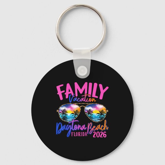 Porte-clés Daytona Beach Florida Vacation 2026 Matching Famil (Recto)