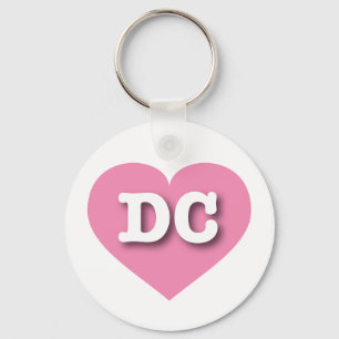 Porte-clés DC Pink Heart - J'aime DC
