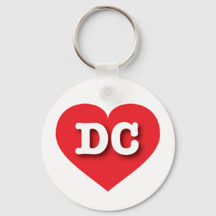 Porte-clés DC Red Heart - J'aime DC