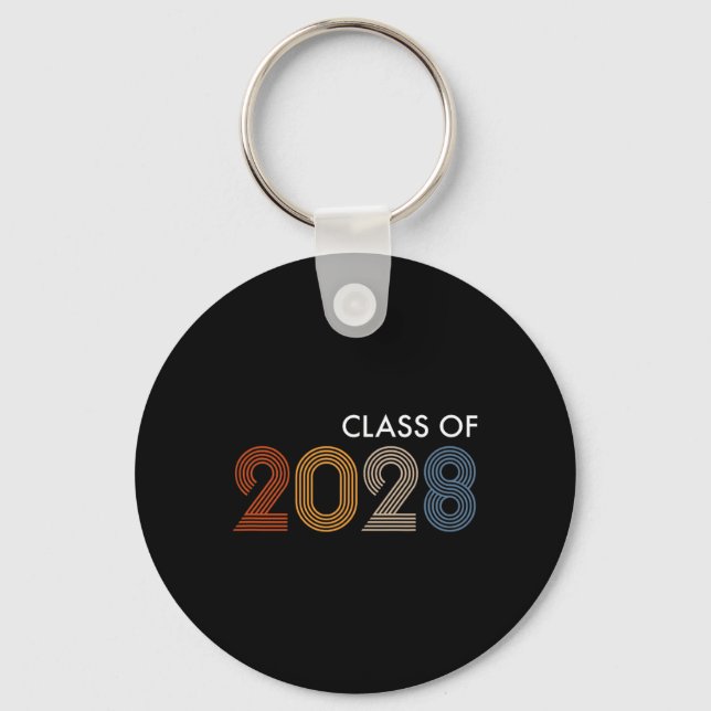 Porte-clés De 2028 Collège Université Lycée Future Grad (Recto)