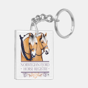 Porte - clés de carré de logo de NFHR