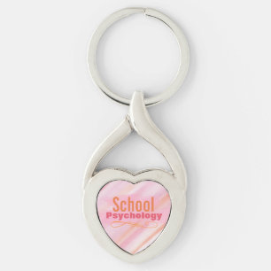 Porte-clés de coeur tordu par psychologie d'écol