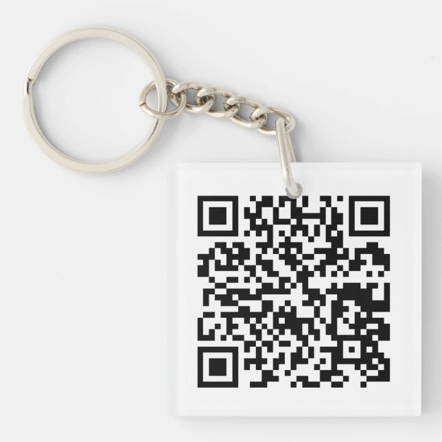 Porte-clés de conception de code QR (Devant)