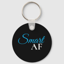 Porte-clés de déclaration d'expression bleue Smart