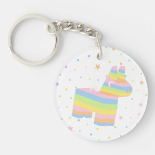 Porte-clés de fête d'anniversaire en pastel Pinata